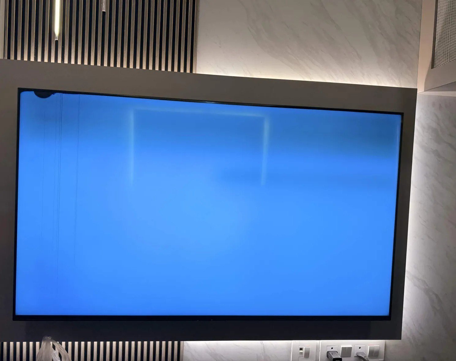Solid blue screen failure